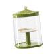 thumbnail image 3 of Vitrina transparente para figuras, expositor de muñecas, vitrina, organizador giratorio de 360 ​​grados verde, 3 of 9