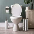 thumbnail image 4 of Brookstone Brovnze Toilet Paper Holder, Freestanding, Modern Design, Holds Mega Rolls, 4 of 6