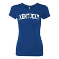 thumbnail image 2 of Wild Bobby State of Kentucky College Style Women Slim Fit Junior Tee, 2 of 6