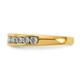 thumbnail image 3 of Solid 14k Yellow Gold Lab Grown Diamond 3/4 Ct. Channel Set Wedding Band Ring Size 8.5, 3 of 7