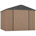 thumbnail image 7 of RONSHIN 8x8FT Outdoor Storage Shed, Large Steel Utility Tool Shed, Garden/Patio/Lawn/Poolside Metal Storage, 7 of 7