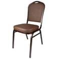 thumbnail image 4 of Banquet Chair - Crown| Brown Vinyl on Silver Vein Frame, 2 Chair Bundle by Chivari, 4 of 7