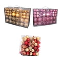 thumbnail image 1 of 100 Uds Adornos de Bolas de Navidad árbol Decorativo Inastillable Decoraciones para Fiestas Y Vacaciones+100 Piezas de Adornos para árboles de Navidad EstiloG Gloria Colgantes Bolas, 1 of 8