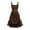 ZA-Brown-wedding guest dresses for women, variant on Wiyuqeen Women Renaissance Victoria Dress Sleeveless Solid Gothic Lace Lace-up Ruffled Cinched Ruched High Low Midi Dress Halloween Costume