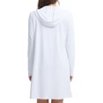 thumbnail image 3 of Women's UPF 50+ Sun Protection Swim Cover Up Long Sleeve SPF UV Hoodie Jacket, Lightweight Beach Rash Guard Shirts White 2XL, 3 of 7
