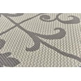 thumbnail image 3 of Unique Loom Botanical Collection Tapis Traditionnel Transitionnel d'Intérieur et d'Extérieur, 6 x 9 Pieds, Gris/gris Foncé, 3 of 5