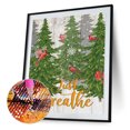 thumbnail image 2 of Cuadros Decorativos Decoración de árbol de Navidad 5D DIY Kits de pintura de Likrtyny diamantes de imitación redondos adorno colgante de arte para puerta pared decoración del hogar, 2 of 8