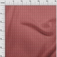 thumbnail image 2 of oneOone Polyester Lycra Red Fabric Geometric Bandhani Sewing Craft Projects Fabric Prints By Yard 56 Inch Wide, 2 of 4