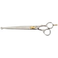 thumbnail image 2 of Genuine Japanese Stainless Steel Scissor 8.5 Inch Probe Tip with Finger Rest Semi-Convex Edge Stainless Steel Safety Tip Blade Gold Screw, 2 of 5