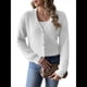 thumbnail image 3 of Cárdigan de Mujer para Otoño e Invierno, con Botones, Larga, Cuello en V, Tejido Grueso y Suave. M, 3 of 8
