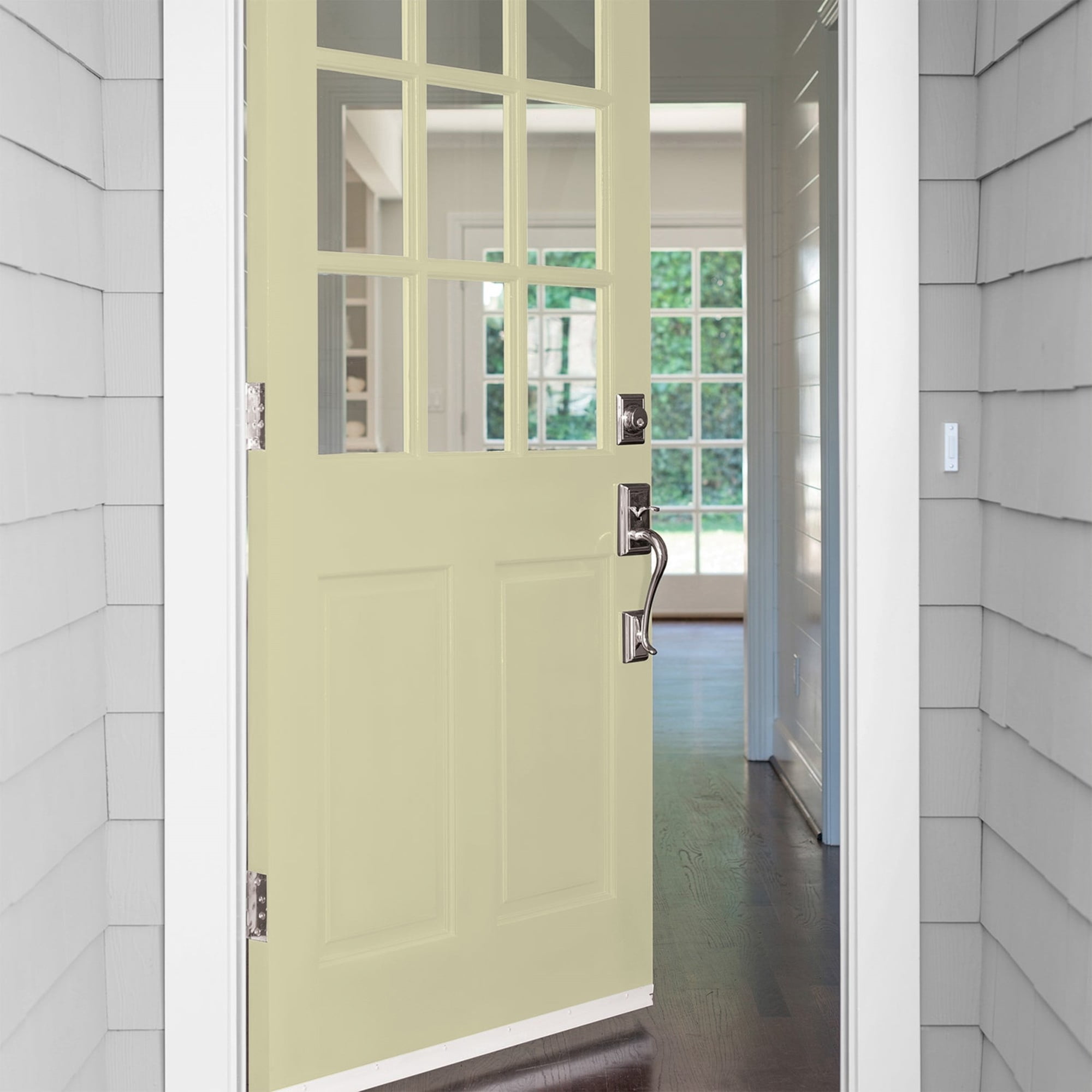 Glidden Fundamentals Canary Grass / Green, Semi-Gloss Exterior Paint, 1 Quart