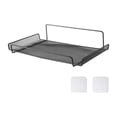 thumbnail image 4 of Estante de pared para enrutador, piezas de instalación de hierro sin daños, estante de montaje en pared, estante flotante para reproductor de DVD y Negro, 4 of 8