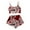Red, variant on GDREDA Lightweight Sleepwear for Women Women's Heart Print Sleeveless Top And Shorts Pajama Set Women Pajama Sets pyjamas Red,XL