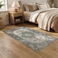 thumbnail image 2 of ODIKA Vintage Retro Distressed Farmhouse Faded Scroll Border Botanical for Dining Room, Under Table, Home Office, Non-Slip Chair-Friendly, 2 of 7