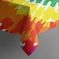 thumbnail image 4 of Colorful Tie Dye Pattern Rectangle Tablecloth 60"x102",Waterproof Polyester Rectangle Table Cloth, Wipeable Spillproof Polyester Tablecloth for Dining, Camping, Indoor and Outdoor, 4 of 6
