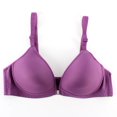 thumbnail image 1 of -Push Up Bra Front Closure Padded Bra Seamless Gather Underwear, 1 of 5