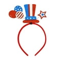 thumbnail image 2 of Independence Day Hair Bands Party Decorations Colour Stripe Headbands Flag Headbands, 2 of 6