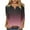 Wine, variant on Wancir Womens Long Sleeve Tops Casual V Neck T Shirts Loose Fit