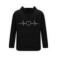 thumbnail image 4 of VBTAPA Men's 2 Piece Outfits Love Heart Print Hoodie Sweatshirt Tracksuit and Joggers Sweatpants Sweatsuit Set Black M, 4 of 6
