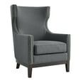 thumbnail image 6 of Steve Silver Roswell Gray Linen Accent Chair with Nailhead Trim, 6 of 8