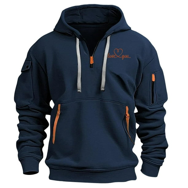 Xihbxyly Sudadera con Capucha de Moda, Sudadera con Cremallera Estampada de Moda, Jersey con Múltiples Bolsillos, Ropa Casual Elegante, Moda Primavera-Otoño, Comodidad Diaria, Perfecta para Salidas D