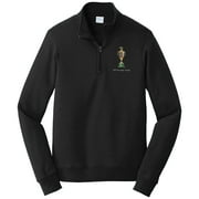 Unisex Black 151st Kentucky Derby Golden Trophy Quarter-Zip Jacket