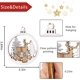 thumbnail image 5 of Adornos de árbol de Navidad del país de las maravillas de invierno - Juego de 6 adornos de madera con temas navideños para decoraciones de árboles de Navidad de invierno esquí esquí Gafas de esquí, 5 of 5