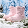 thumbnail image 2 of XIYON Boots For Girls Children's Winter Solid Color Boots For Boys And Girls Non Slip Warm Boots With Wool Thickening 8-9 Years, 2 of 9