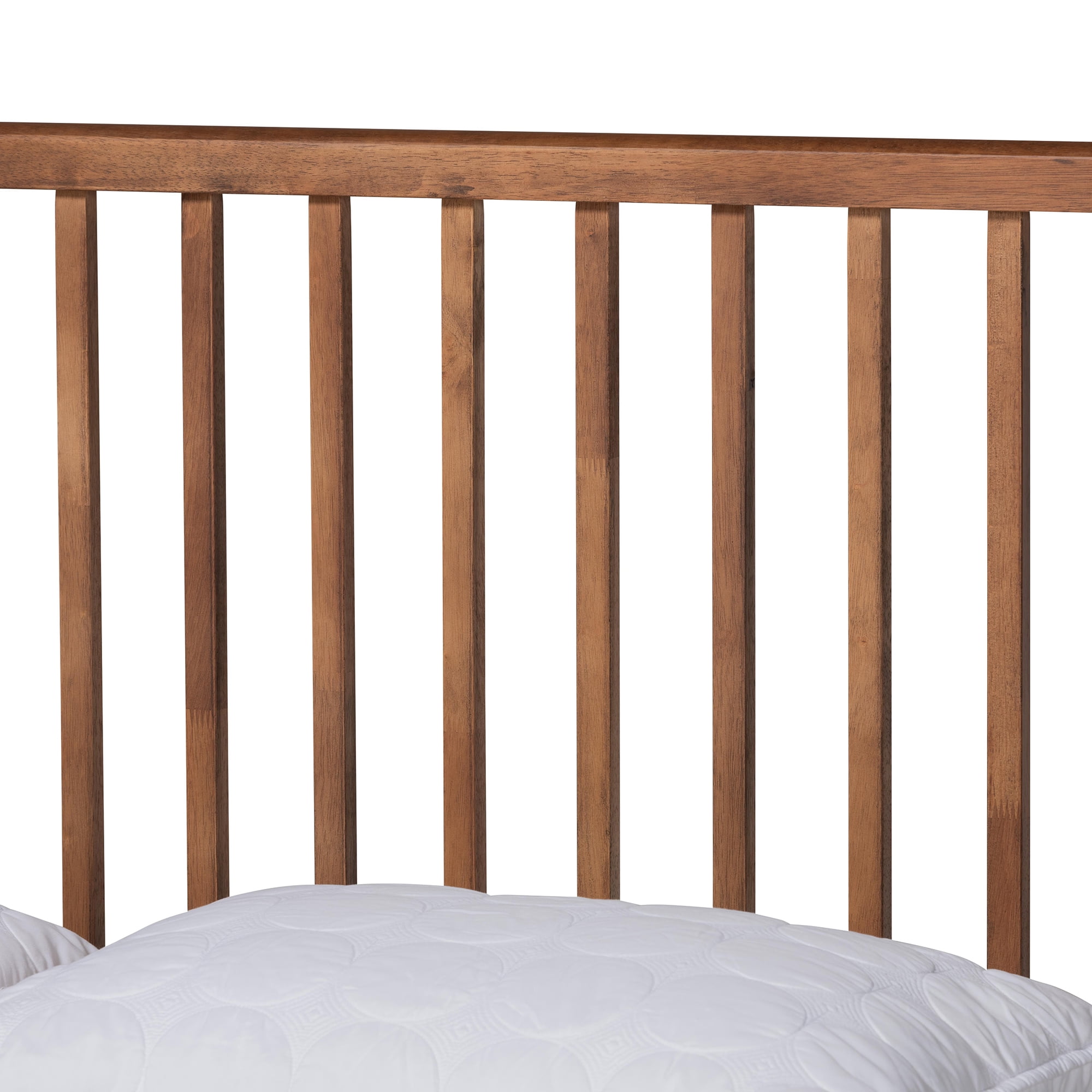 Baxton Studio Neilan Modern and Contemporary Walnut Brown Finished Wood Full Size Platform Bed