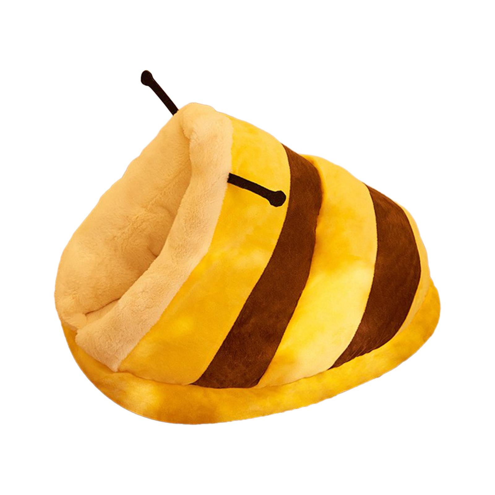 Bvdfgk Dog Cat Bed Inner Cushion Autumn Winter Self Warming Cozy Snooze Kennel Cat Nest XL yellow