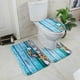 thumbnail image 4 of Alfombra de baño de franela marina con estampado 3D Alfombra antideslizante para baño Alfombra absorbente Alfombra para puerta, 4 of 7