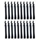 thumbnail image 1 of Hair Ties for Men 20Pcs Black Versatile Use High Elastic Rubber Bands Elastic Hair Rings, 1 of 3