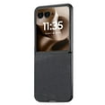 thumbnail image 4 of Allytechgroup Case for Motorola Razr+ 2024, PU Leather Shell Compatible with Magsafe Slim Lightweight Shockproof Magentic Protective Back Cover for Razr 50 Ultra, Black, 4 of 9