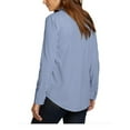 thumbnail image 2 of Eddie Bauer Ladies' Classic Fit Departure Top Button Down, Blue XXL, 2 of 2