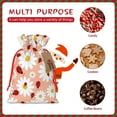 thumbnail image 7 of Fuzoiu Daisy and Ladybug Print Christmas Gift Bag,Burlap Gift Bag with Drawstring Closure & Hang Tag,Perfect for Holidays, Birthdays, and Special Occasions-Small, 7 of 7
