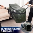 thumbnail image 5 of 69 Gallon  Storage Bags, XXL Green Heavy Duty Moving Bags For Storage with Visible Window, Wrap Around Handles, Totes for Space Saving, Alternative to Moving Boxes (2 Pack), 5 of 6