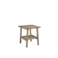 thumbnail image 2 of Boraam Sonoma Square Wood End Table, Barnwood Wire-Brush, 2 of 7