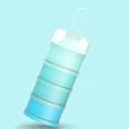thumbnail image 3 of Dispensador de fórmula para bebé, 2 uds., dispensador de fórmula apilable para viaje, contenedor de fórmula para llevar, leche en polvo sin derrames, 3 of 5