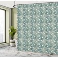 thumbnail image 4 of Ambesonne Tropical Shower Curtain, Retro Jungle Leaves Art, 69"Wx84"L, Grey Teal Almond Green, 4 of 4