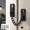 Black, variant on 1Set Metal Door Safety Chain Lock with Screws, Anti-Burst Door Chain Latch, Stainless Steel, Door Chain Lock Guard with Spring Anti-Theft Press Button for Front Door (Silver)