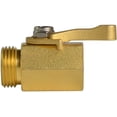thumbnail image 4 of Hydro Master Heavy Duty 3/4" Brass Shut off Valve with Large Handle, Full Flow Garden Hose Connector, 4 of 6