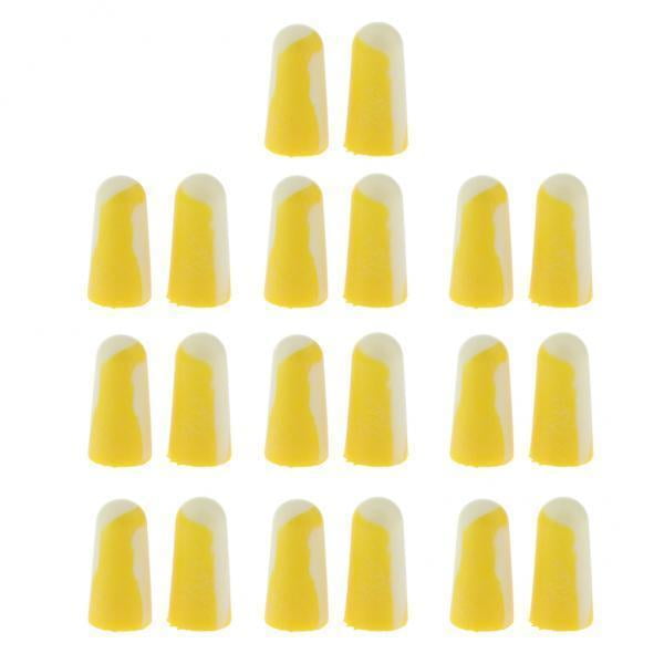 2-5 Pack 10Pairs Adultos Estudio de trabajo de espuma Reducción de ruido de tapón para el oído Dormir tal como se describe