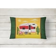 thumbnail image 2 of Greatest Adventure Retro Camper Desert Canvas Fabric Decorative Pillow, 2 of 3