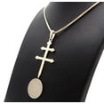 thumbnail image 5 of iJewelry2 Gold-tone Dusse Double Cross Pendant Box Chain Necklace 18'', 5 of 5