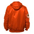 thumbnail image 3 of Men's New Era x Alpha Industries Orange Baltimore Orioles Current Day Full-Zip Hooded Nylon Bomber Jacket, 3 of 3