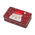 thumbnail image 3 of Caja de lata de caramelos,Contenedor de almacenamiento de caja de dulces decorativo,Caja de regalo para ,caja de azúcar,decoración navideña,Contenedor para Papá Noel rojo oscuro, 3 of 8