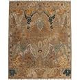 thumbnail image 2 of Ikat Brown 3'x5′ Area Rug Handcrafted Motif Floral Design Oriental Traditional Design Non-Shedding Fine Wool Pile & Easy-Care Areas in Living Room Bedroom, 2 of 5