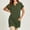 Army Green, variant on Guluxicc V Neck T Shirts for Women Plus Size Solid Color Long Length with Pockets Loose Fit Casual Womens Tee Shirts