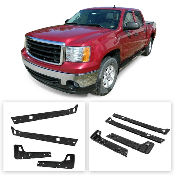 Kojem Inner Rocker Panel Driver and Passenger Replacement Rust Repair For 1999-2007 Chevrolet Silverado GMC Sierra 4 Door 1500/2500/3500 Crew Cab Classic 00 01 02 03 01 05 06