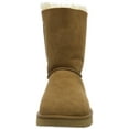thumbnail image 2 of Ugg Women's Bailey Bow II Chestnut Ankle-High Suede Snow Boot - 10M, 2 of 7